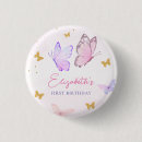 Recherche de rose de papillon badges Fête d'anniversaire