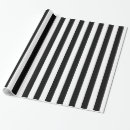 Recherche de rayures noires et blanches papier cadeau Noir et blanc
