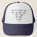 Recherche de mathématiques casquettes Physique