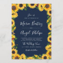 Recherche de tournesol mariage invitations Élégante florale