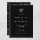 Recherche de piano recital invitations Minimaliste