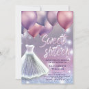 Recherche de lilac 16ans anniversaire invitations Sweet sixteen