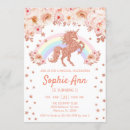 Recherche de licorne rose invitations Pour enfants
