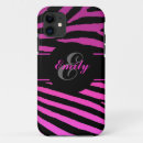 Recherche de zèbre iphone coques Rose