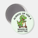 Recherche de dinosaure drôle magnets Illustration
