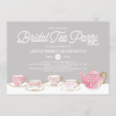 Recherche de vintage tea bridal shower invitations Théière