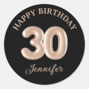 Suche nach glücklicher 30 geburtstag aufkleber Elegant