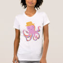 Recherche de poulpe mignon tshirts Rose