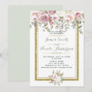Recherche de rose vert mariage invitations Chic