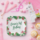 Recherche de sweet assiettes en papier Fraises