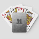 Recherche de papier jeux de cartes Monogramme