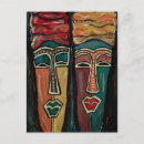 Recherche de masques africains cartes postales Tribal