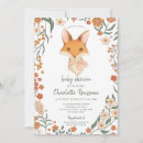 Recherche de watercolor fox baby shower invitations Renard