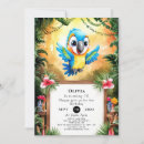 Suche nach niedlicher papagei einladungen Kinder