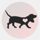 Recherche de bassets autocollants Mignon