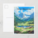 Recherche de montagne rocheuse cartes postales Aquarelle