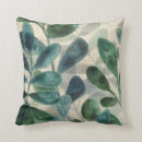 Recherche de feuille tropicale coussins Vert