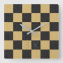 Recherche de noir brillant horloges Monogramme
