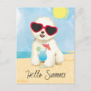 Recherche de frises de bichon cartes postales Vacances
