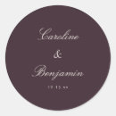 Recherche de pourpre mariage autocollants Classique