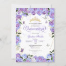 Recherche de lavender quinceanera invitations Violet