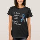 Recherche de diabète de type 1 tshirts Amour