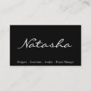 Recherche de police élégante cartes visite Pour elle