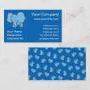 Recherche de éléphant bleu cartes visite Bébé