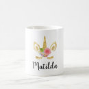 Recherche de anniversaire licorne tasses Fleurs