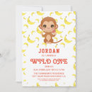 Recherche de singe drôle invitations Bébé