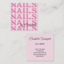 Recherche de manucure cartes visite Typographie