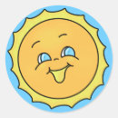 Recherche de soleil heureux autocollants Nom