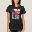 Recherche de drapeau géorgien tshirts Américain