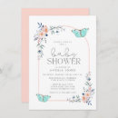 Recherche de butterfly baby invitations Rose