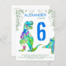 Suche nach bunter lädt ein geburtstag einladungen Dinosaurier