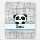 Recherche de panda mignon tapis souris Noir