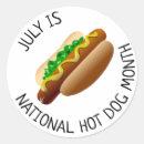 Recherche de hot dog autocollants Juillet