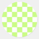 Recherche de damier vert autocollants Classique