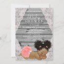 Recherche de lace baby shower invitations Rustique