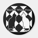 Recherche de noir et blanc chat magnets Chats noirs et blancs