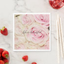 Recherche de roses romantiques serviettes Blanc