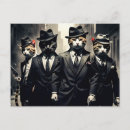 Recherche de gangster cartes postales Chat