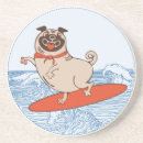 Recherche de carlin heureux dessous de verres Dog