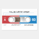 Recherche de cassette autocollants Enregistreur à cassettes