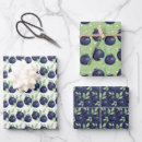 Recherche de myrtille papier cadeau Aquarelle