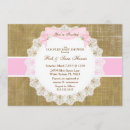 Recherche de burlap baby shower invitations Dentelles