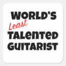 Recherche de guitariste autocollants Drôle