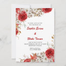 Recherche de rouge et blanc mariage invitations Pays