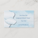 Suche nach wolken des blauen himmels visitenkarten Einfach