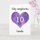 Recherche de 10ème anniversaire cartes Filles